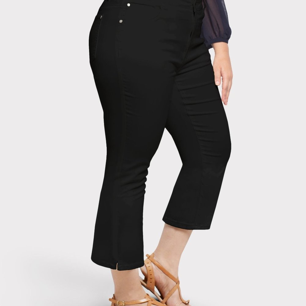 OLGYN Women’s Stretch Black Plus Size Black Pant - Picture 3 of 5